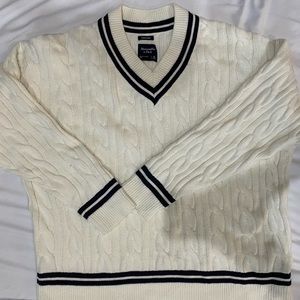 Abercrombie and Fitch knitted varsity sweater